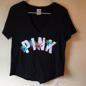 Black Victoria’s Secret short sleeve crop top